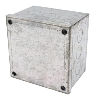 100 x 100 x 75mm (4 x 4 x 3″) Adaptable Box: Knockouts