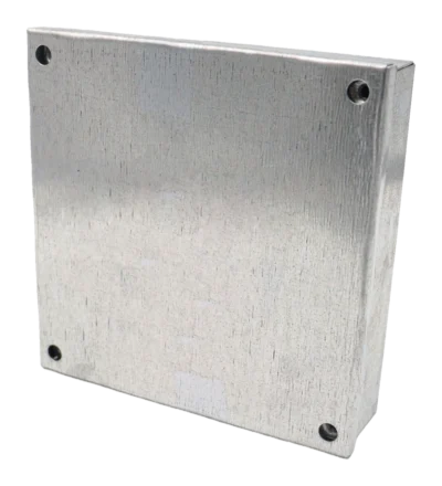 150 x 150 x 37.5mm (6 x 6 x 1.5″) Adaptable Box: Plain