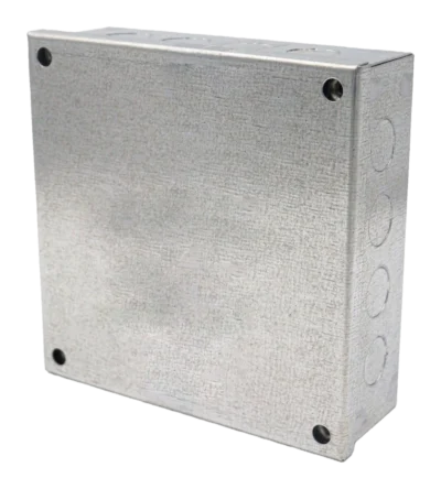 150 x 150 x 50mm (6 x 6 x 2″) Adaptable Box: Knockouts