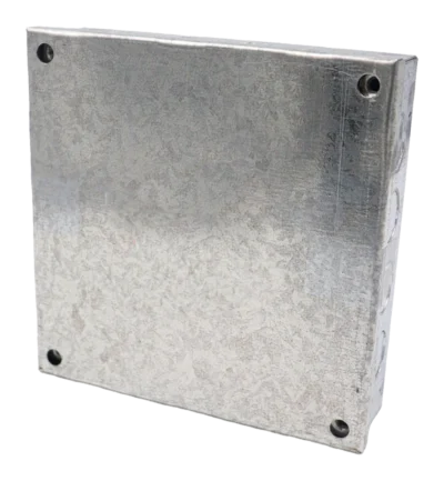 300 x 300 x 50mm (12 x 12 x 2″) Adaptable Box: Knockouts