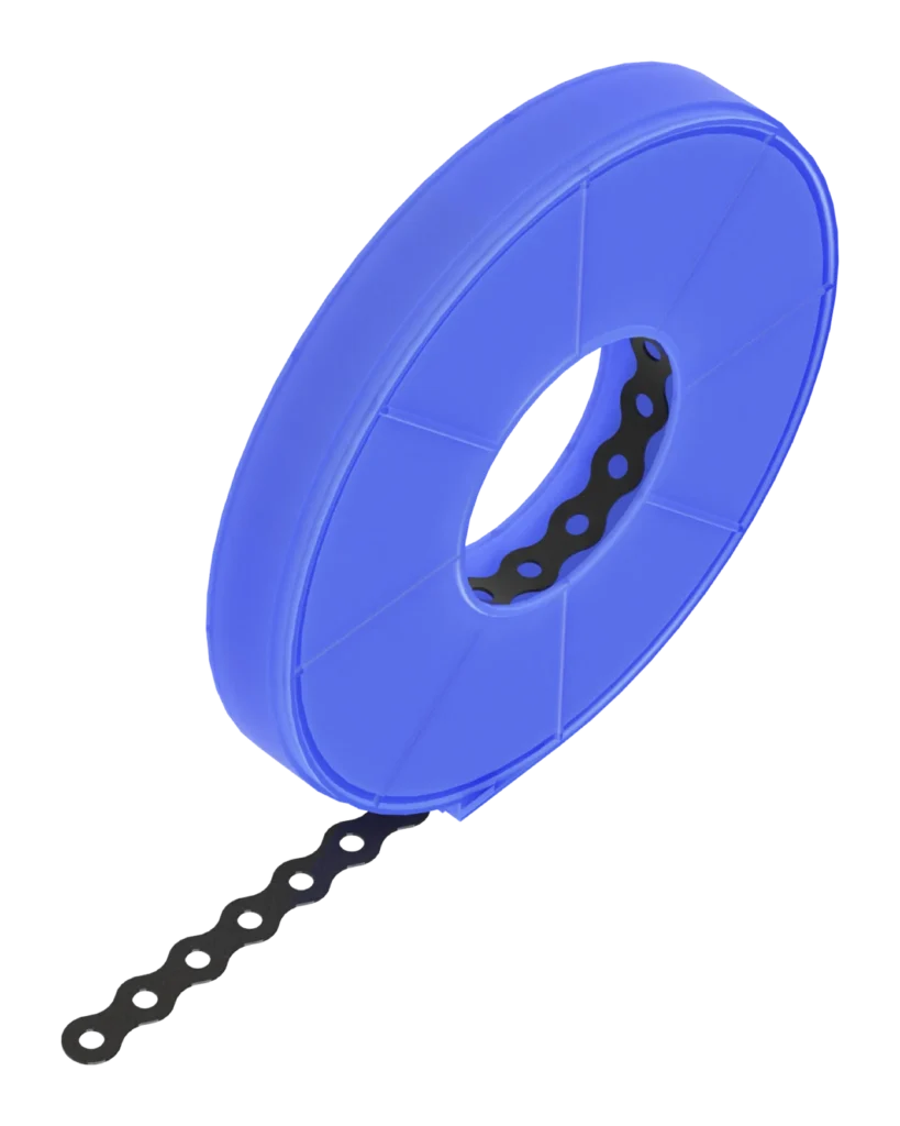 17mm x 0.8mm All Round Band – 10mtr Reel – Black
