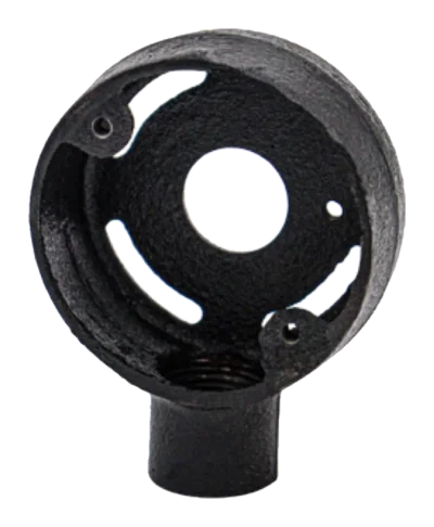 20mm Malleable Terminal Extension Conduit Box – Black