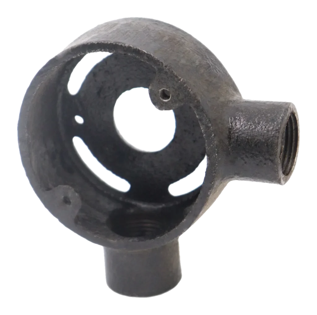 20mm Malleable Angle Extension Conduit Box – Black