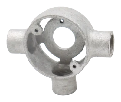 20mm Malleable Tee Extension Conduit Box – HDG