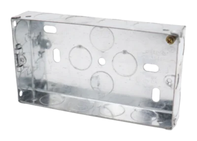 25mm 2 Gang Switch & Socket Box