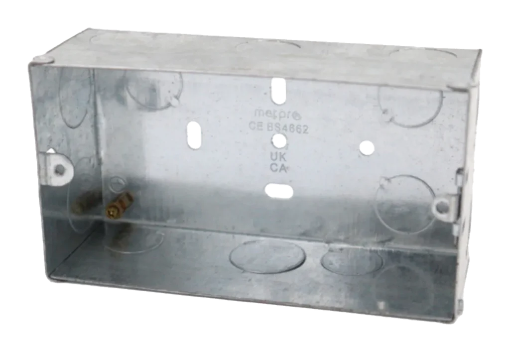 35mm 2 Gang Switch & Socket Box