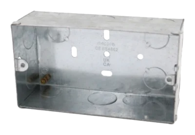 35mm 2 Gang Switch & Socket Box