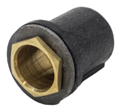 20mm Flanged Coupler – Black