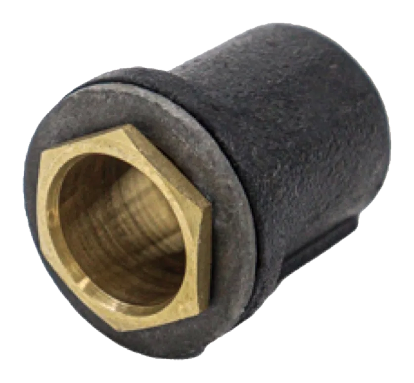 25mm Flanged Coupler – Black