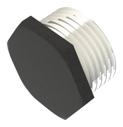 20mm Hexagon Stopping Plug – Black