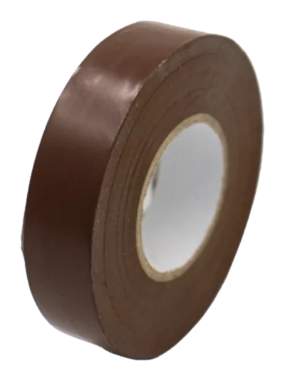 Brown PVC Insulating Tape: 19mm x 33mtr Roll