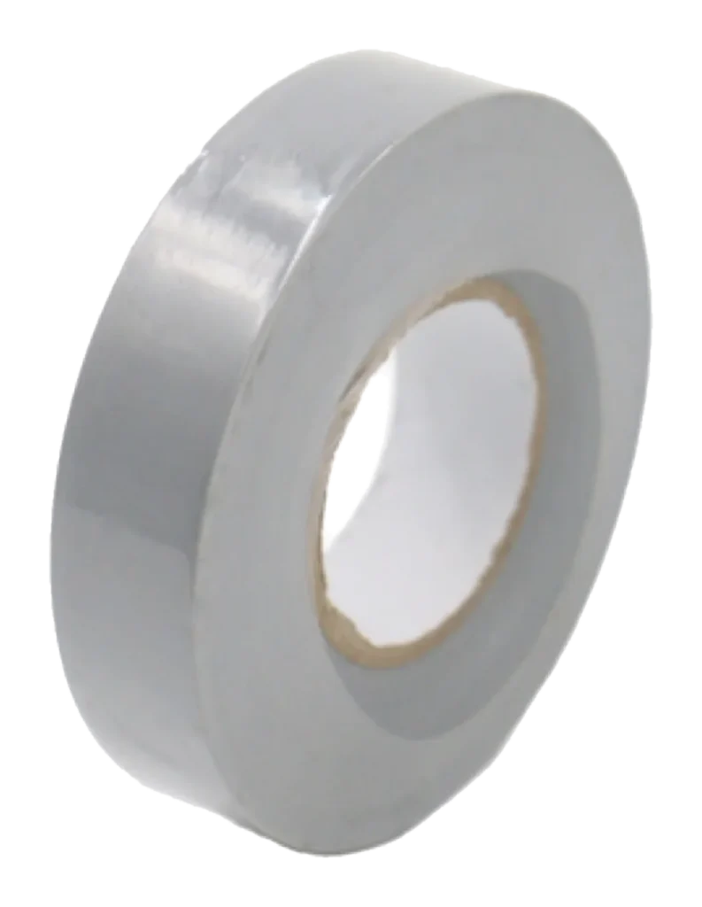 Grey PVC Insulating Tape: 19mm x 33mtr Roll