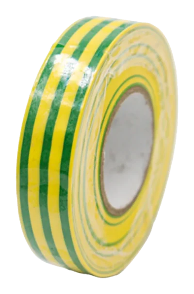 Green/Yellow PVC Insulating Tape: 19mm x 33mtr Roll