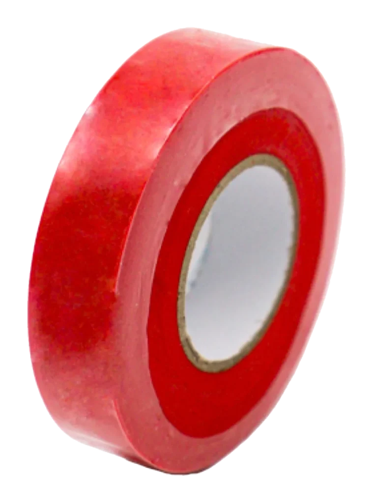 Red PVC Insulating Tape: 19mm x 33mtr Roll