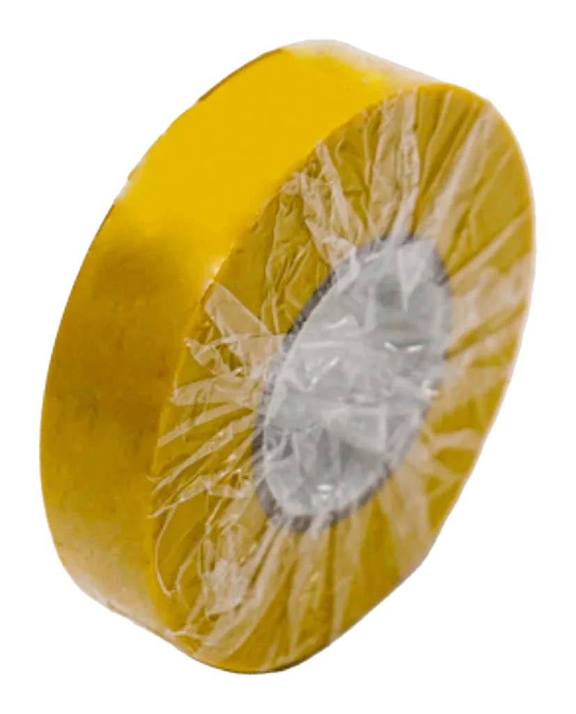 Yellow PVC Insulating Tape: 19mm x 33mtr Roll