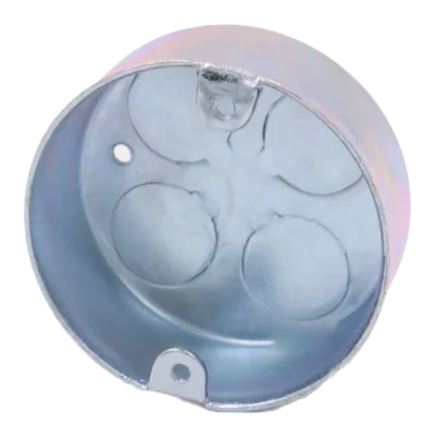 Four Hole Knockout Loop-In Box – BZP