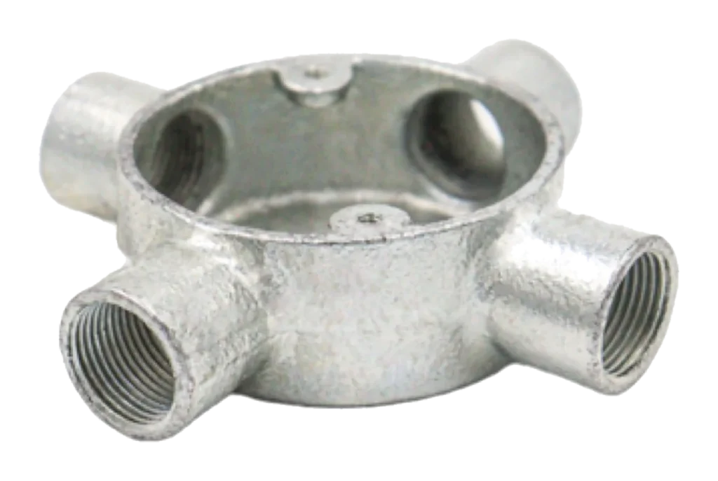 25mm Malleable Intersection Conduit Box – HDG