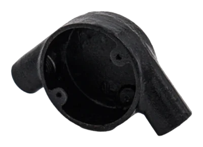 20mm Malleable Tangent Angle Conduit Box – Black