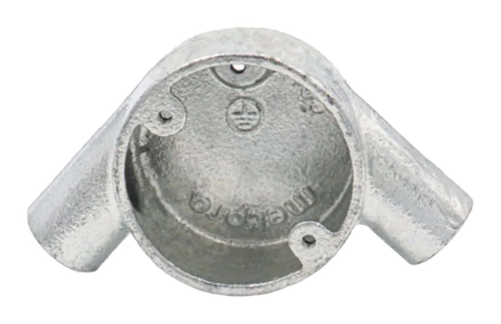 20mm Malleable Tangent Angle Conduit Box – HDG