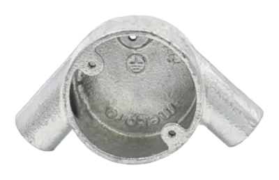 20mm Malleable Tangent Angle Conduit Box – HDG