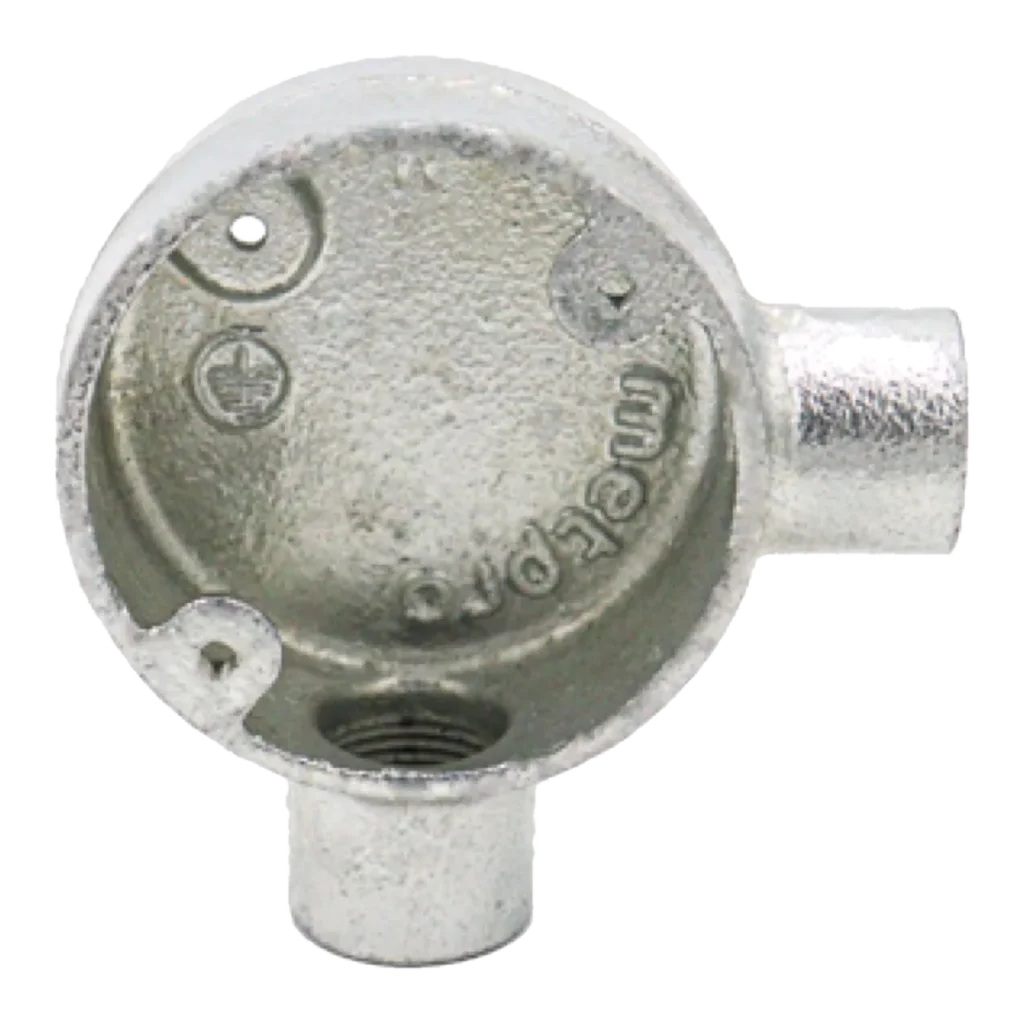 32mm Malleable Angle Conduit Box – HDG