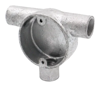 20mm Malleable Tangent Tee Conduit Box – HDG