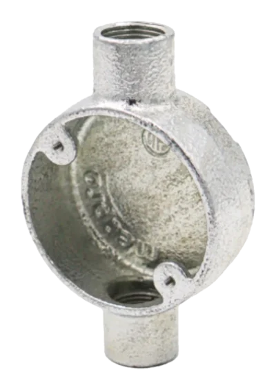 32mm Malleable Through Conduit Box – HDG