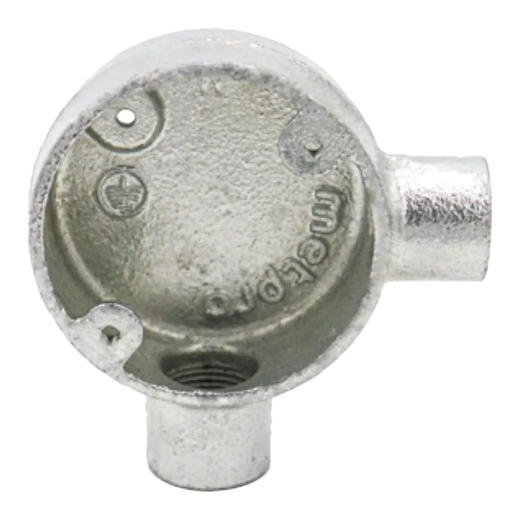 20mm Malleable Angle Conduit Box – HDG