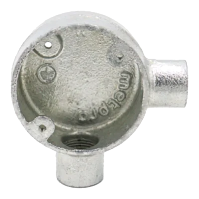 20mm Malleable Angle Conduit Box – HDG