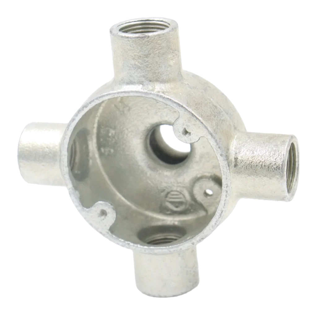 20mm Malleable Intersection Conduit Box – HDG