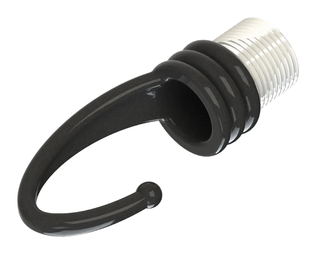 20mm Male Hook – Black