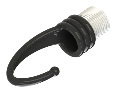 20mm Male Hook – Black