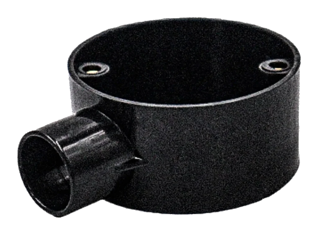 25mm Terminal PVC Conduit Box – Black