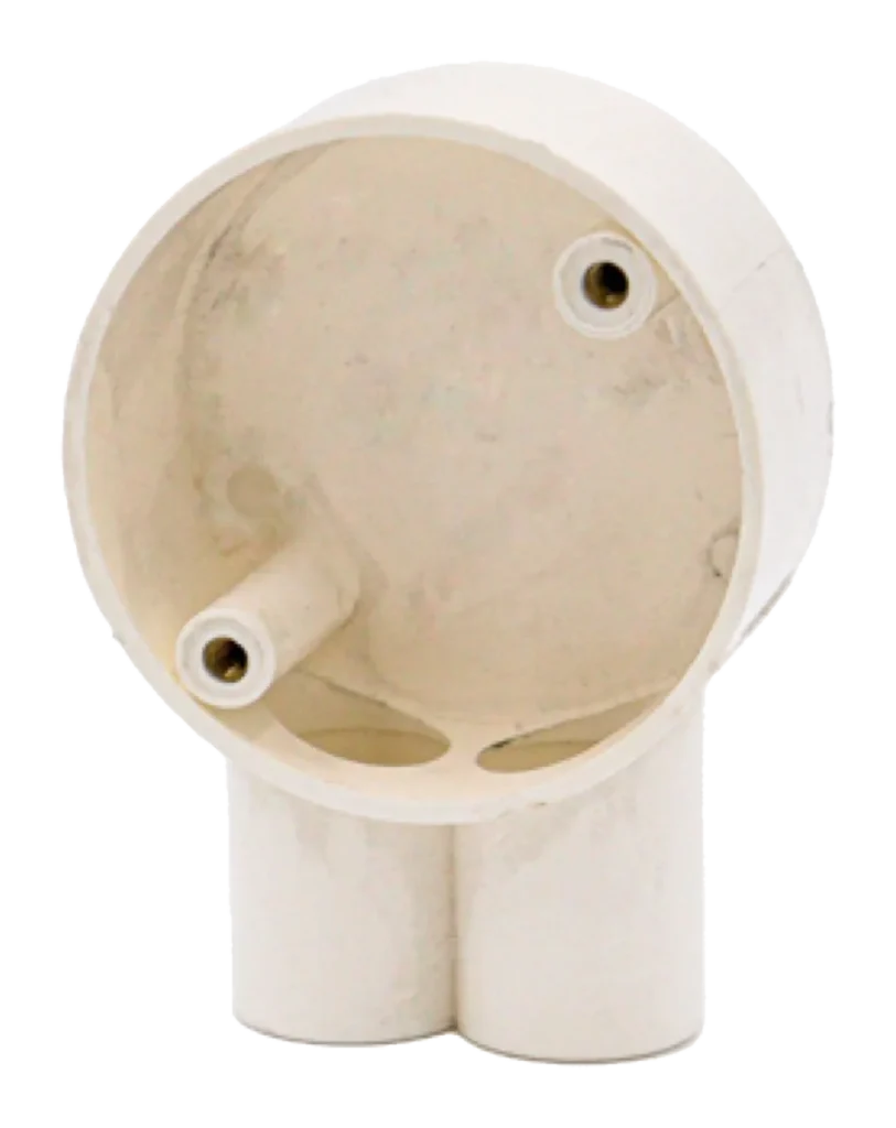 20mm Branch U PVC Conduit Box – White