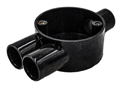 20mm Branch Y PVC Conduit Box – Black