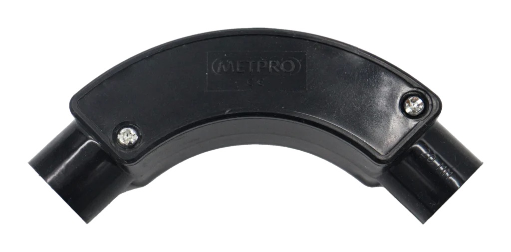 20mm PVC Conduit Inspection Bend – Black