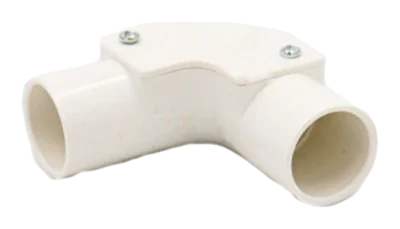 20mm PVC Conduit Inspection Elbow – White