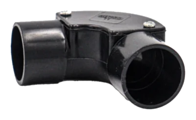25mm Conduit Inspection Elbow – Black