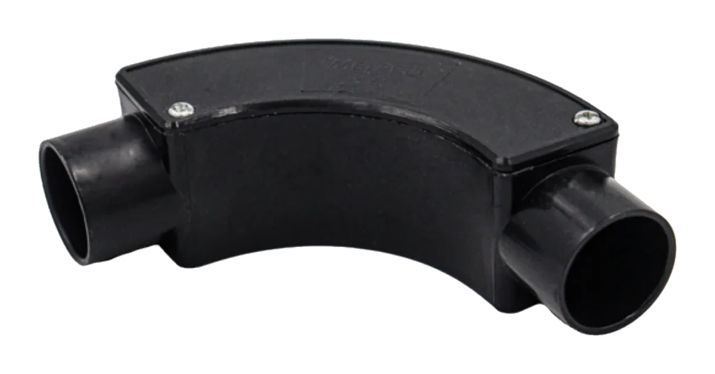 25mm PVC Conduit Inspection Bend – Black