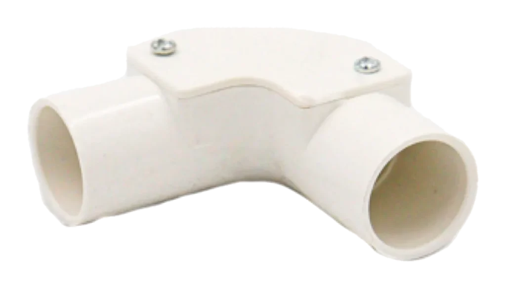 25mm PVC Conduit Inspection Elbow – White
