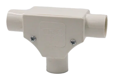 20mm PVC Conduit Inspection Tee – White