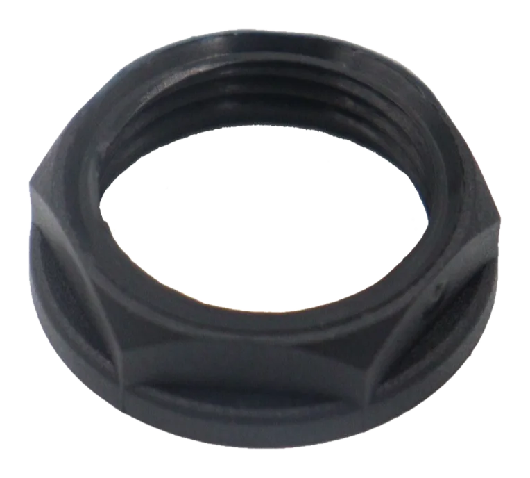16mm PVC Locknut – Black