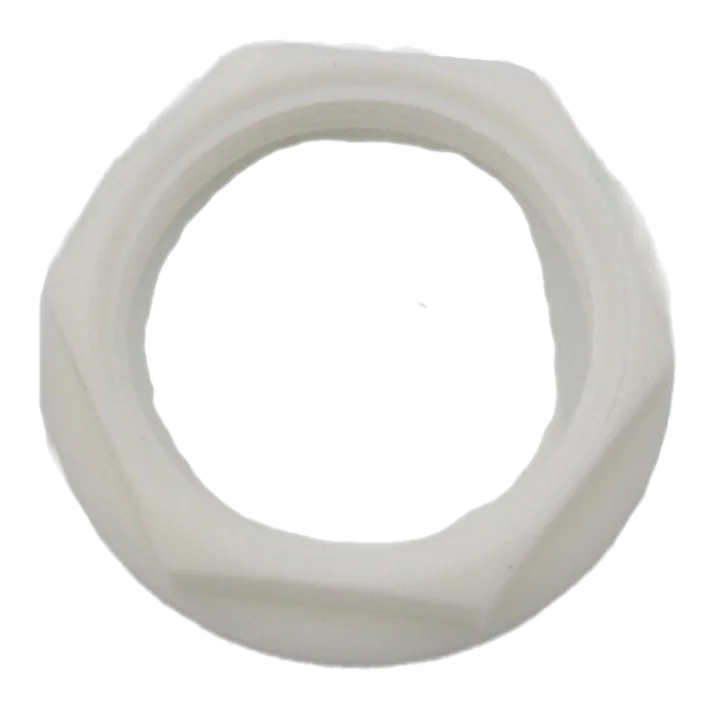 16mm PVC Locknut – White