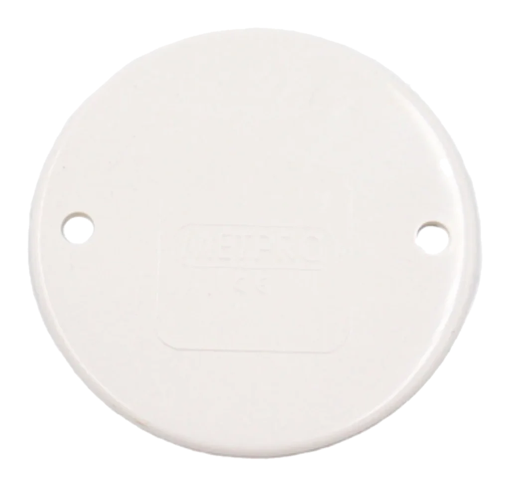 PVC Conduit Circular Box Lid – White
