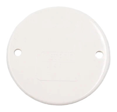 PVC Conduit Circular Box Lid – White