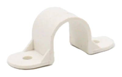 20mm PVC Plain Saddle – White