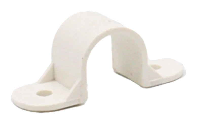 20mm PVC Plain Saddle – White