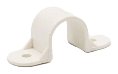 25mm PVC Plain Saddle – White