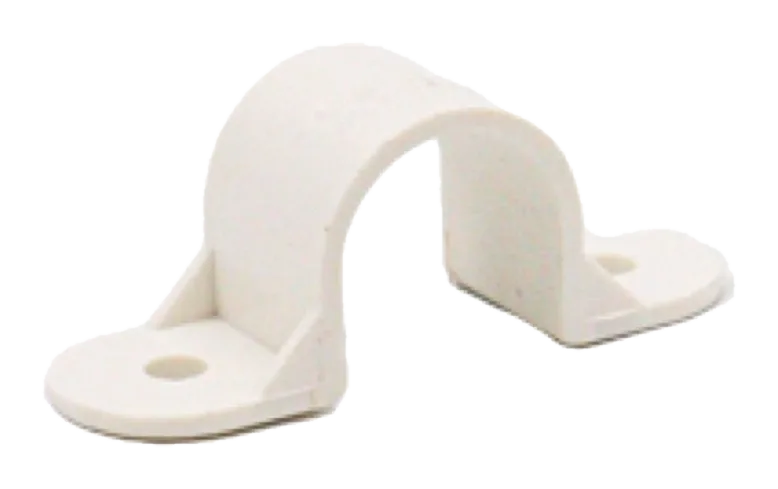 25mm PVC Plain Saddle – White