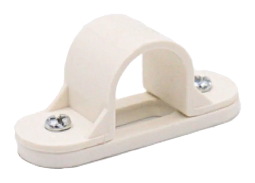 20mm PVC Conduit Spacer Bar Saddles – White